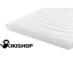Kikishop 160x200 Orthopedisch Verantwoord -7-zone koudschuimmatras topper Antibacterieel - 4 Seizoenen - Luxe Wasbare Hoes - circa 9 cm dik