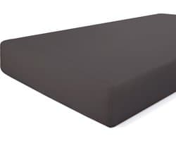 Walra Hoeslaken Crispy Cotton - 180x200 - 100% Katoen - Antraciet