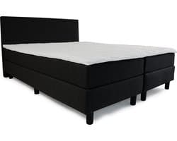 Boxspring Home - Compleet - Pocketvering - HR koudschuim - Zwart - 140x200 cm