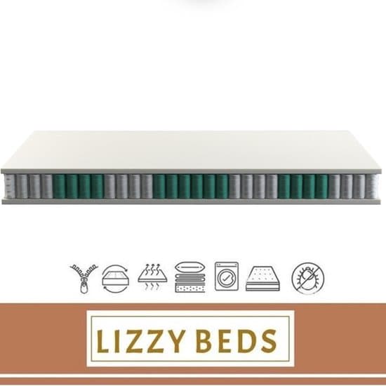 Pocketvering Matras - 200x200cm Matras - Koudschuim - 25cm Dik - Hotel Comfort XL Line - Lizzybeds