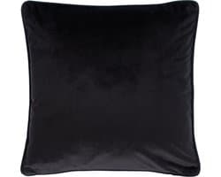 TISECO HOME STUDIO - Kussen (gevuld) Fluweel - Vierkant - 60x60 cm - Zwart
