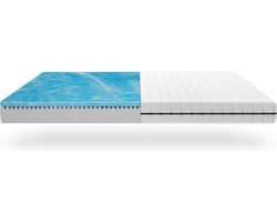 Matras - 7 Zones - 120x200 - koudschuim - gel - premium plus tijk - Gemiddeld