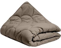 All in One Wasbaar Dekbed Easy 240x200 - Dekbed zonder overtrek - Hoesloos dekbed - Eazy dekbed - Gekleurd dekbed - All Year Winterdekbed & Zomerdekbed - Lits Jumeaux Dekbed - Taupe - Dekbedden