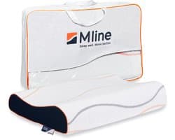 M line Wave Pillow ergonomisch hoofdkussen – traagschuim slaapkussen – medium - anti-allergeen – tegen nek- en rugklachten – 10 cm hoog