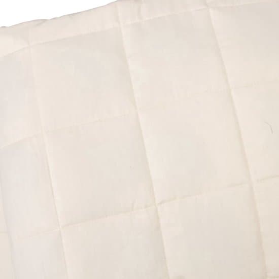 vidaXL Verzwaringsdeken - Slaapzak - Verzwaringsdeken 220x230 cm 15 kg stof lichtcrèmekleurig - Weighted Blanket - Slaapcomfort - Rustig Slapen