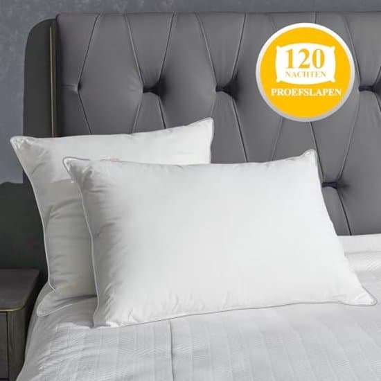 Luxe Donskussen 50x70 cm – Hoofdkussen Hotelkwaliteit, Zacht & Ademend, Hypoallergeen, Machinewasbaar