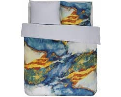 Essenza Banos Dekbedovertrek - Tweepersoons - 200x200/220 cm - Blue