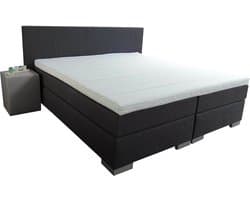 Slaaploods.nl Sara - Boxspring Inclusief Matras - 140x200 cm - Zwart