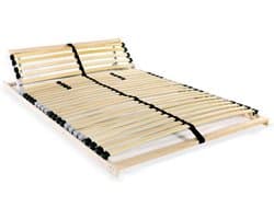 vidaXL - Lattenbodem - met - 28 - latten - 7 - zones - 100x200 - cm