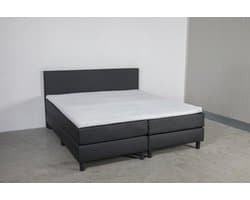 Boxspring Bravo - 120x200 cm - Luxe Pocketvering - Skai Zwart