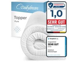 Pure Matrastopper Model M - 50 bis 90kg Körpergewicht / 160x220x5cm Polyurethaan - [CertiPUR™,Oeko-Tex 100,Klimaatbeloftevriendelijk]