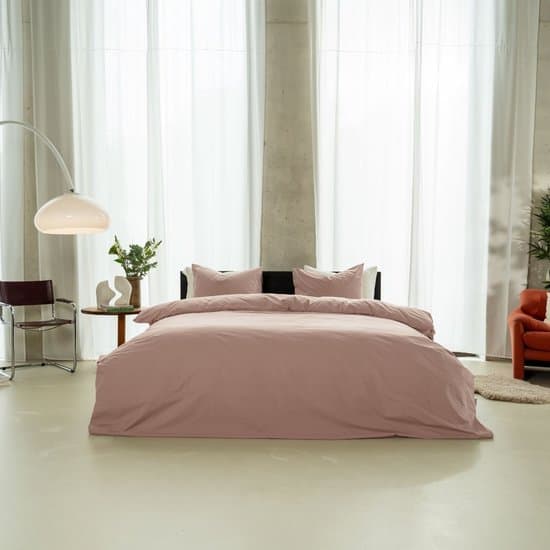Kayori Kayori Puro Dekbedovertrek Perkal - 240x200-220 +2 slopen - Lits-jumeaux - Hotelkwaliteit - Oudroze