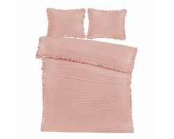 Papillon Fleur Dekbedovertrek - Tweepersoons - 200x200/220 cm - Roze