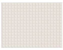 vidaXL - Verzwaringsdeken - 152x203 - cm - 11 - kg - stof - lichtcrèmekleurig