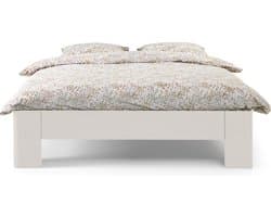 B Bright Fresh 400 Bed 120 x 220 cm - Bedframe Wit - Bedombouw - Instaphoogte: 40cm - Tweepersoonsbedden