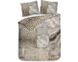 Heckett & Lane Cesar Dekbedovertrek - Lits Jumeaux - 240x200/220cm - Katoen Satijn dekbedovertrek - Naturel