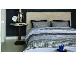 Rivièra Maison Lawrence dekbedovertrek - Lits-Jumeaux - 240 x 200/220 cm - Blauwgrijs