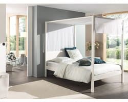 LUCEVI - Pino Hemelbed + Bedlinnen - Wit - 140x200 cm