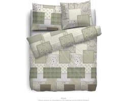 Heckettlane - Cotton - Dekbedovertrek - Groen - Lits-jumeaux - 240x200/220cm