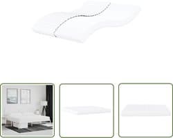 vidaXL Matras Kopen - Schuimmatras - Schuimmatras hardheid H2 H3 200x200 cm wit - Zwevende Matras - Boxspring Matras - Topper