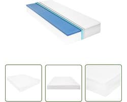 vidaXL Matras - Slaapcomfort - Matras 18 cm visco-traagschuim 180x200 cm H2 - Visco Elastisch - Traagschuim - Drukkingsverlichting