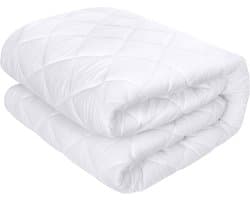 Gewatteerde Ingerichte Matrasbeschermer 180x200cm - Diepe Zakken - Superzachte Matrasdekken - Niet Waterdicht - Wit Matteress Cover