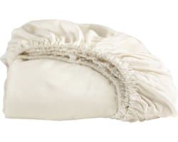 Cinderella - Hoeslaken (tot 25 cm) - Double Jersey - 120x200/210/220 - Ivoor