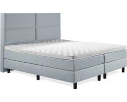 Boxspring Luxe 180x200 4 vlaks Ijsblauw