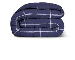 Dekbed-Discounter - Fresh and Co Dekbed Zonder Overtrek 140 x 200 cm - Wasbaar dekbed - Wasbaar op 40 graden - All season dekbed - Navy