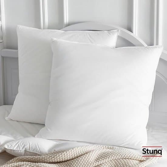 Donskussen 80x80 cm met katoenen overtrek - Luxe hotelcomfort voor alle slaapposities