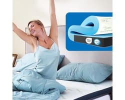 Matrastopper - Geltraagschuim oplegger - Betere nachtrust - 7 cm dik - 180x200 cm