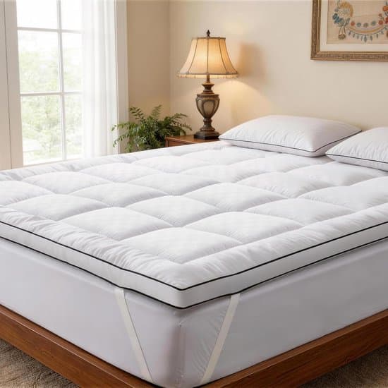 Bed Topper - Matras Overlay - Extra Slaapcomfort - Hypoallergeen Materiaal - 160x200 cm - Wit