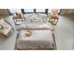 Rivièra Maison Palm Shade dekbedovertrek - Lits-Jumeaux - 240 x 200/220 cm - Naturel