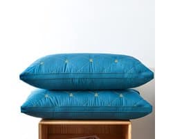 Hoogwaardig Kussen - Slaapkussen - Ontspannen Slapen - Veren Vulling - Standaard Maat - Rood