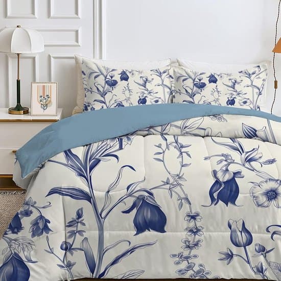 Dekbed 2 persoons - Zomer dekbed winterdekbed - Slaapcomfort het hele jaar - Omkeerbaar met print