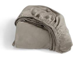 Cinderella Dubbel Jersey Hoeslaken - 2 persoons - Geschikt voor Boxspring - 160x200/210/220 cm - tot 25 cm  - Taupe