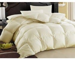 Dekbed 230x240cm Ganzendons 1300g Vulling – XL Lits-Jumeaux EXTRA LANG ‘Virga’ Tweepersoons Luxe Dons Zomerdekbed - Wasbaar – Extra Luchtig en comfortabel