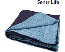 SensoLife Verzwaringsdeken voor kinderen -  7 kg - 140x200cm - Minky - Weighted blanket