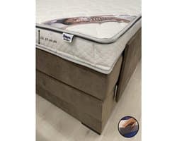 Topper 180x200 - Platinum - 12 cm dik - Bamboo Hoes - Hybride Schuim - Topdekmatras