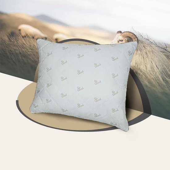 Wool - Hoofdkussen - Lux Hoofdkussen - 60x70 cm - 100% Perkal met wol