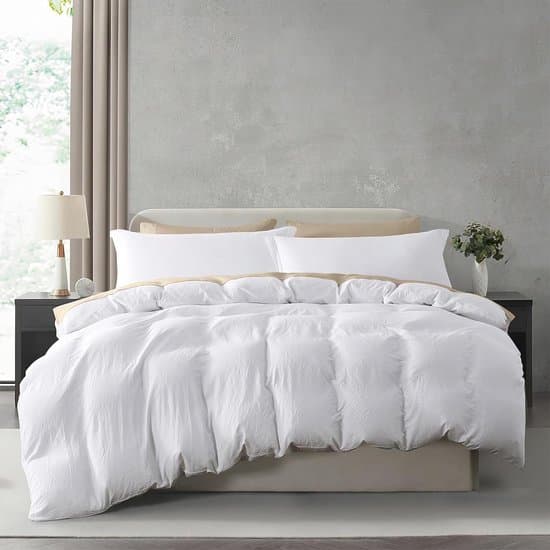 Dekbedovertrek Set - Dekbedhoes Beddengoed - Comfortabel Slapen - Dubbel Geborsteld Microvezel - 200x230 cm - Wit