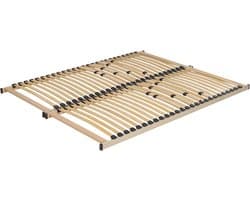 BELIANI VOUZIERS - Lattenbodem - Lichthout - 160 x 200 cm - Berkenhout