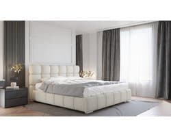 Tweepersoonsbed Bliss 180 x 200 cm met opbergruimte, lattenbodem en Pocketveringmatras kokos H3/H4 (20 cm hoog)