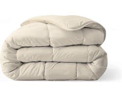 Zelesta Everyday Uni Sand Beach 140x200cm - Dekbed zonder overtrek - 30 dagen proefslapen - Wasbaar hoesloos dekbed - Bedrukt dekbed - All year zomerdekbed & winterdekbed