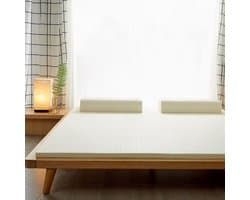 Qualyliving™ Matras Topper 180x200cm - Topmatras 5 CM - latex topper tegen rugpijn - ademend - anti allergisch - 100% natuurlijk