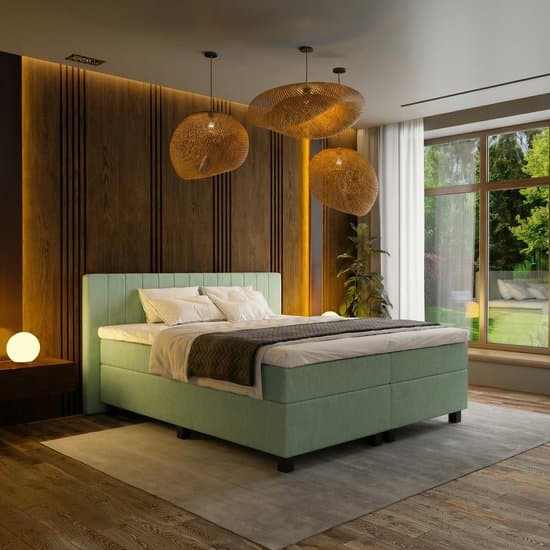 Mörgenn Boxspring Douze - Losse box - Groen - 180 x 200