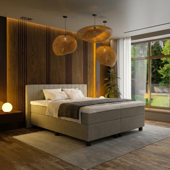 Mörgenn Boxspring Douze - Losse box - Taupe - 180 x 200