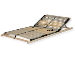 Lattenbodem 140x200 - hoofdgedeelte verstelbaar - SLEEPNEO - Draagvermogen ca. 140 kg - 7 zones - bedbodem