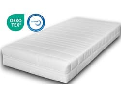 EasyBedden® 140x200 Koudschuim Hybride Matras - 20 cm dik | HR45 Schuim - Luxe Tijk - 100 % Veilig