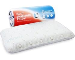 Hoofdkussen Buikslapers - Laag Kussen - Comfortabel Slapen - Gecertificeerde Ergonomie - 60 x 40 cm - Wit